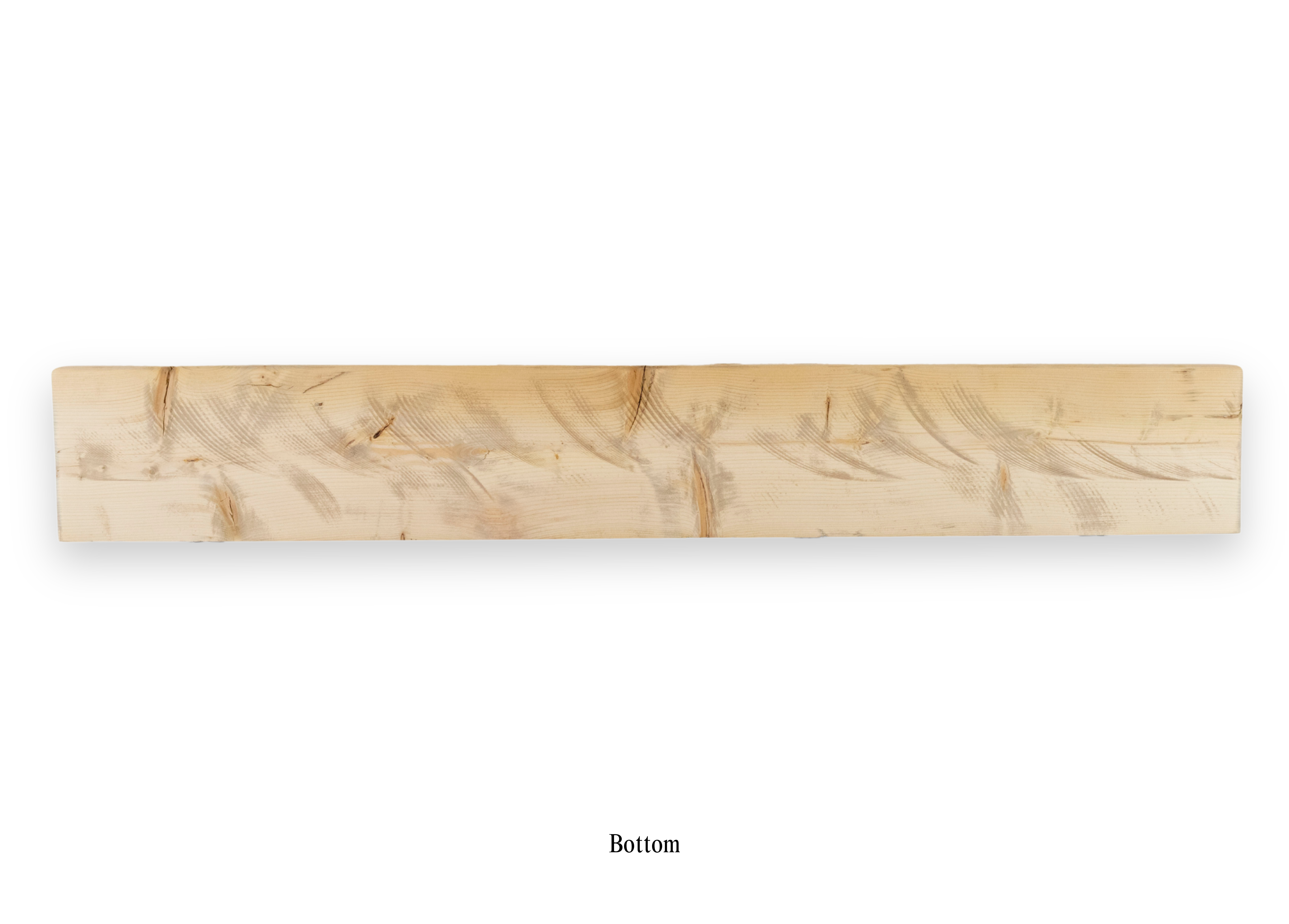Reclaimed Solid Wood Mantel - 9.5” x 3.75” x 63.875” - SM128