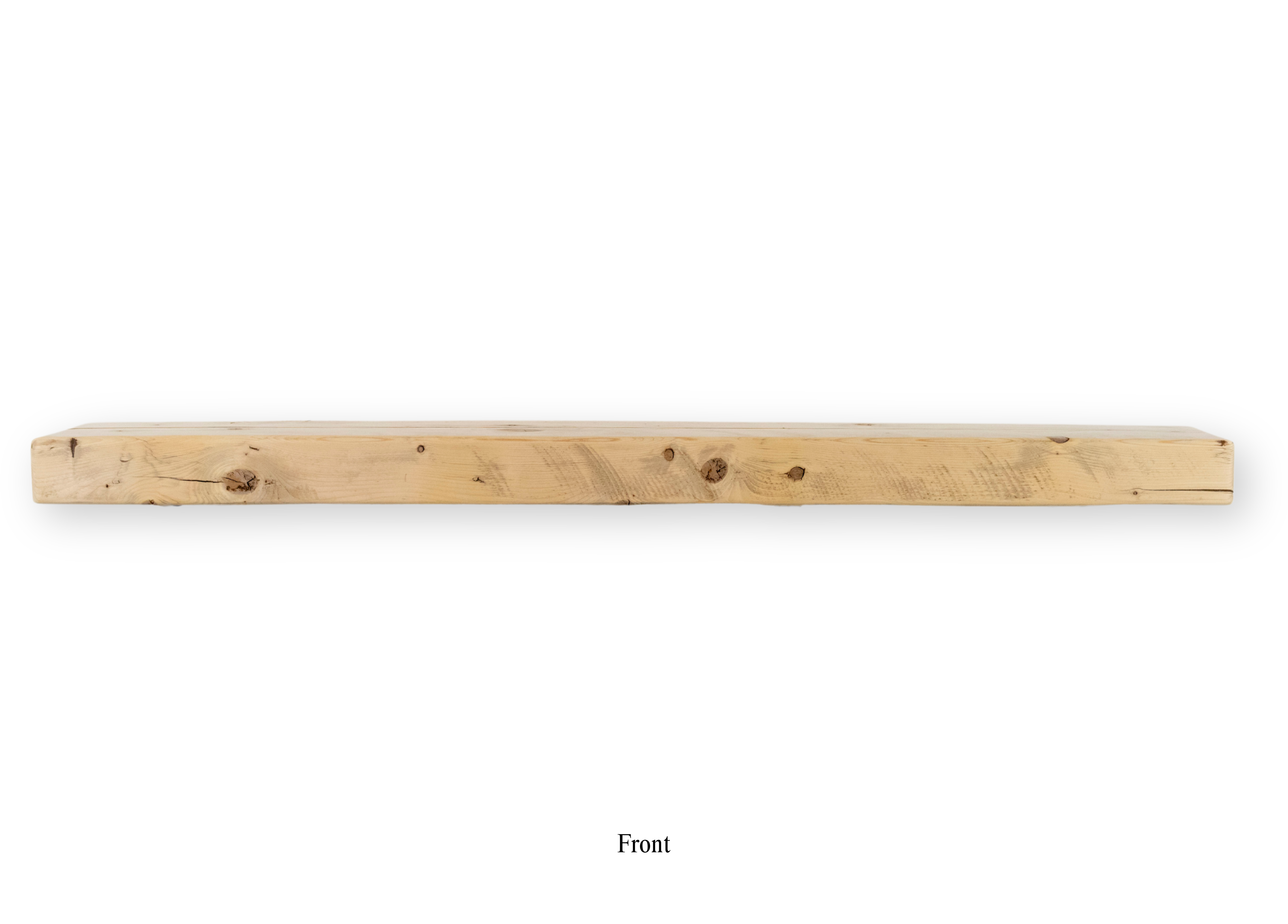 9.5" x 3.75" x 63.875" Solid Mantel