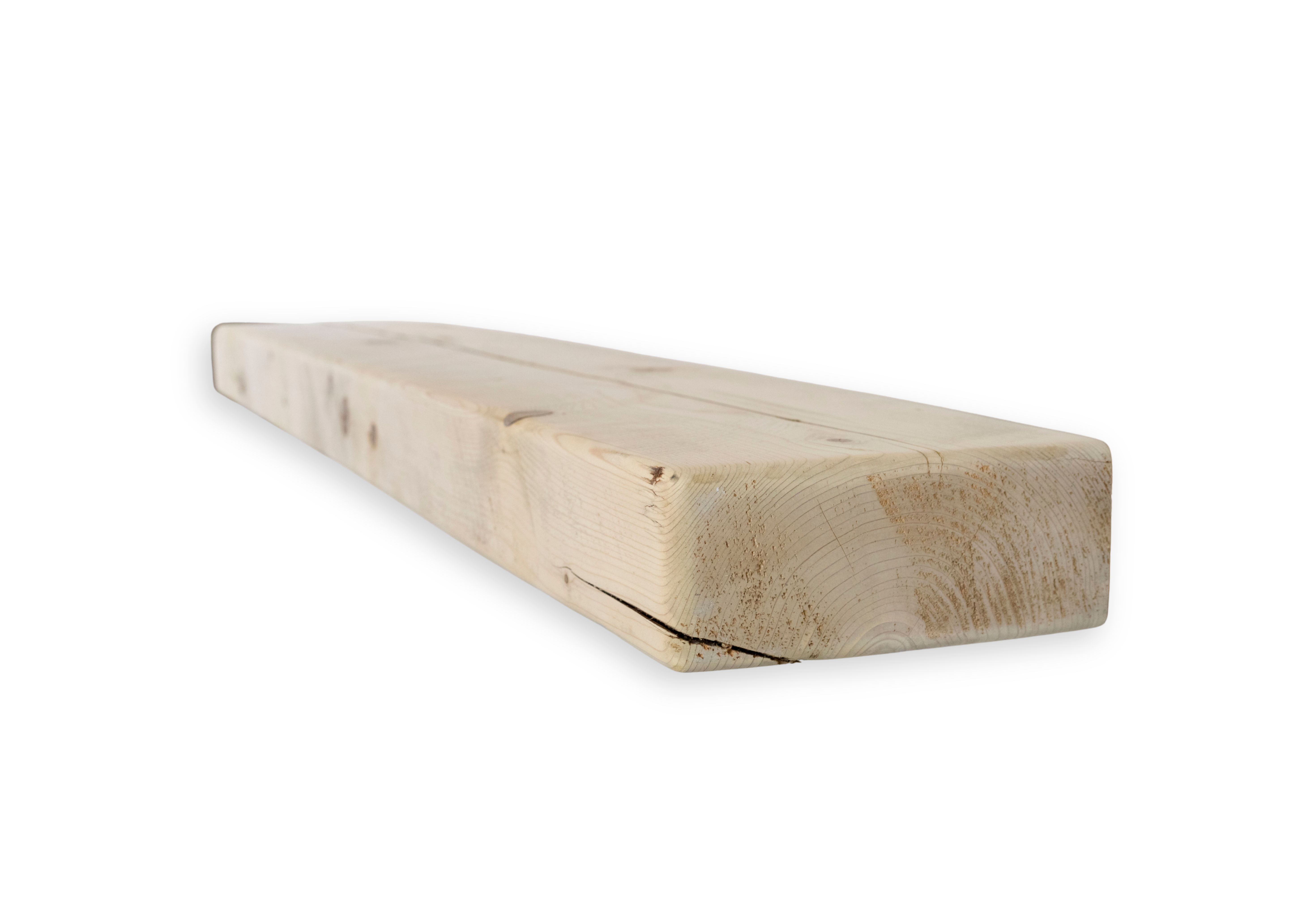 9.5" x 3.75" x 63.875" Solid Mantel