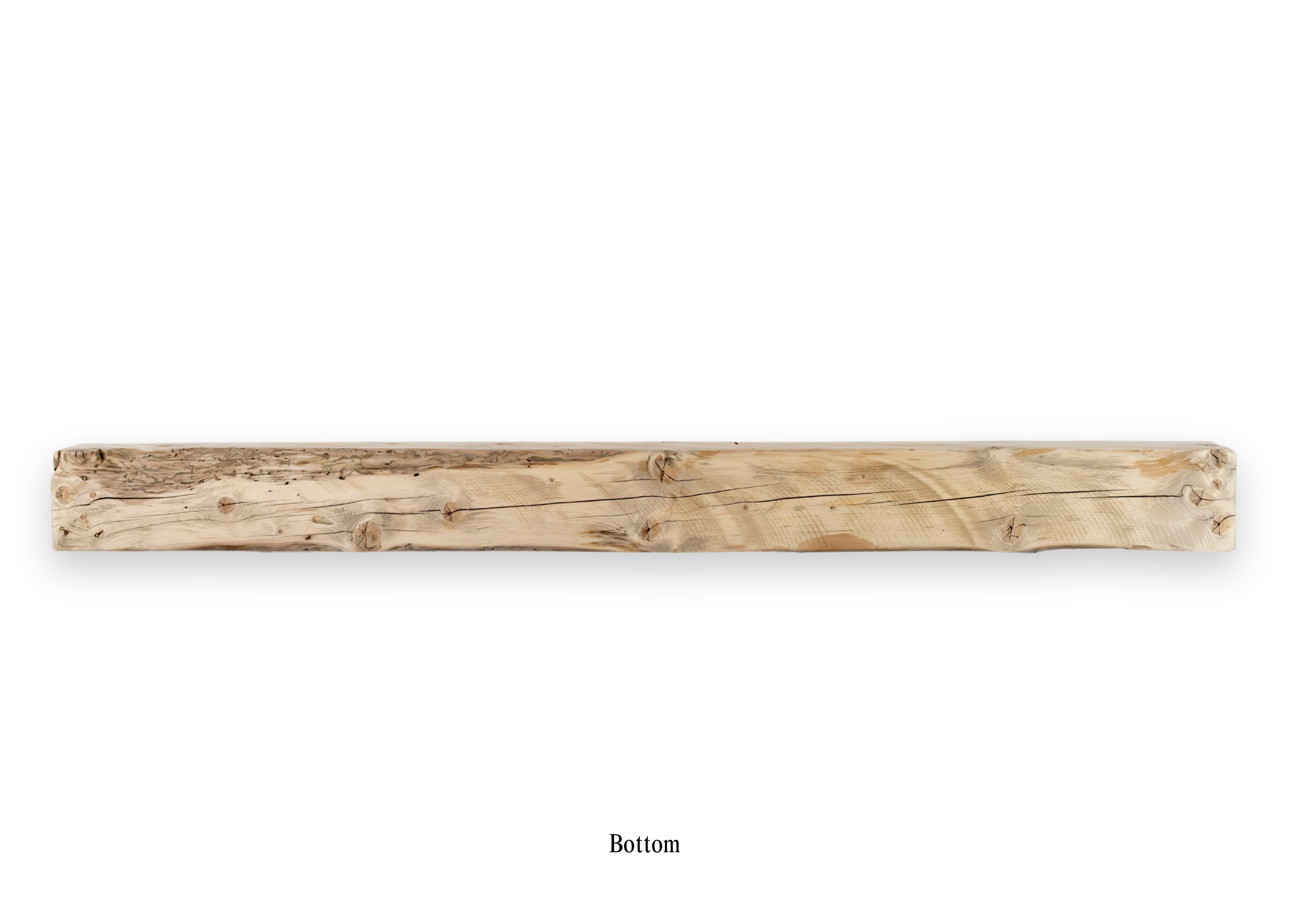 Reclaimed Barnwood Solid Mantel – 6.625” x 6.875” x 76” – SM142