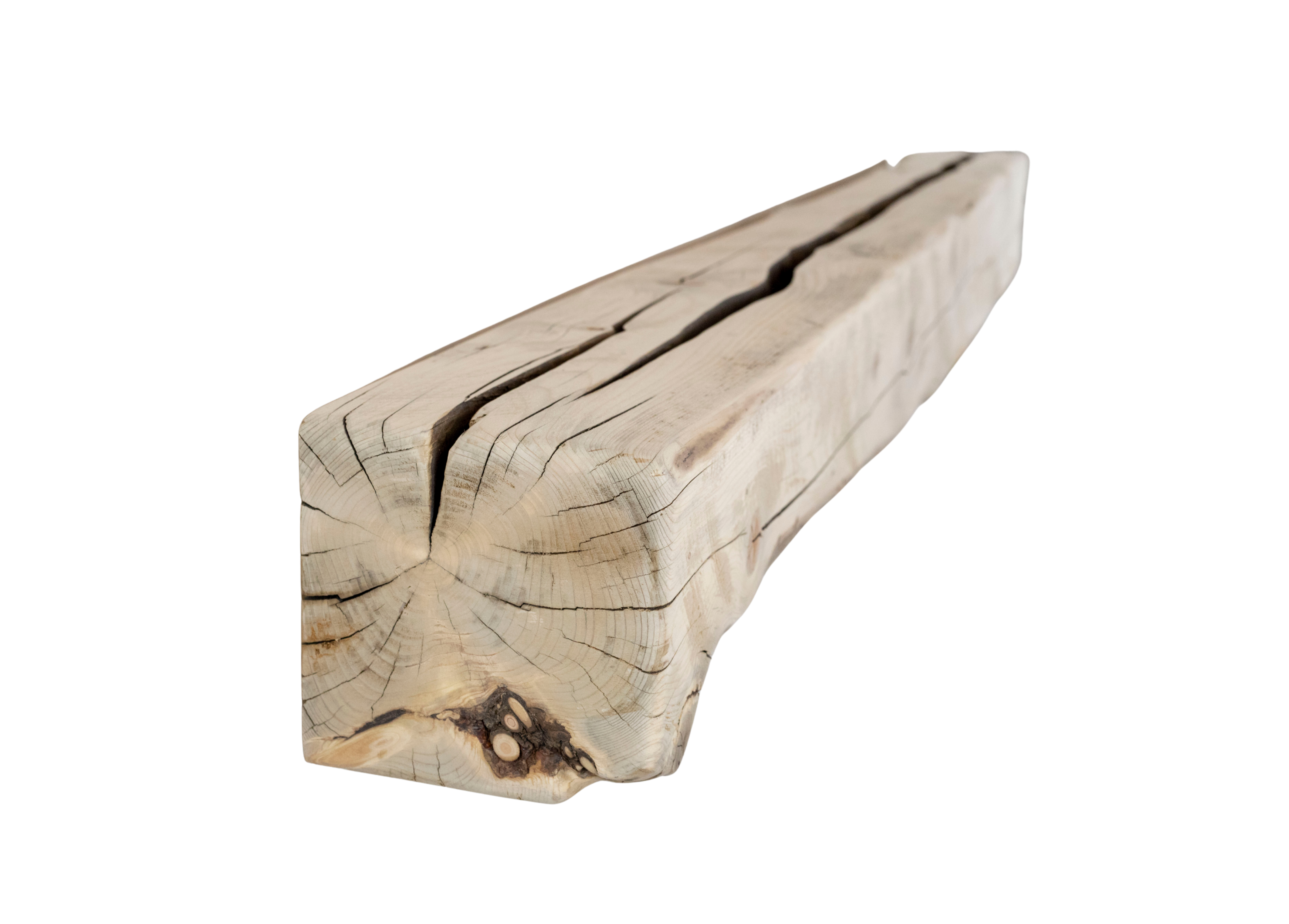 Reclaimed Barnwood Solid Mantel – 6.625” x 6.875” x 76” – SM142