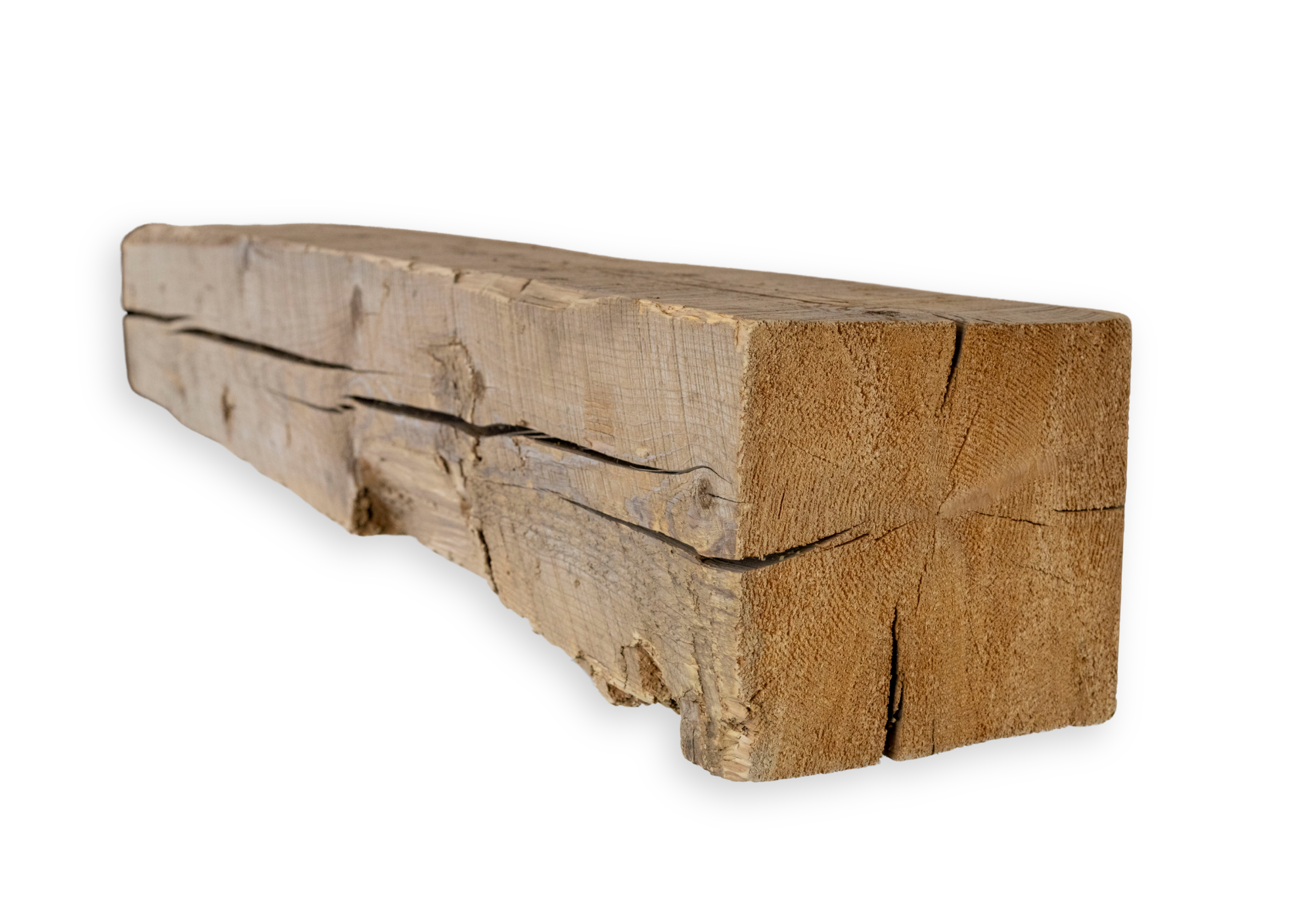 9.75" D x 9.5" H x 77.25" L Solid Mantel