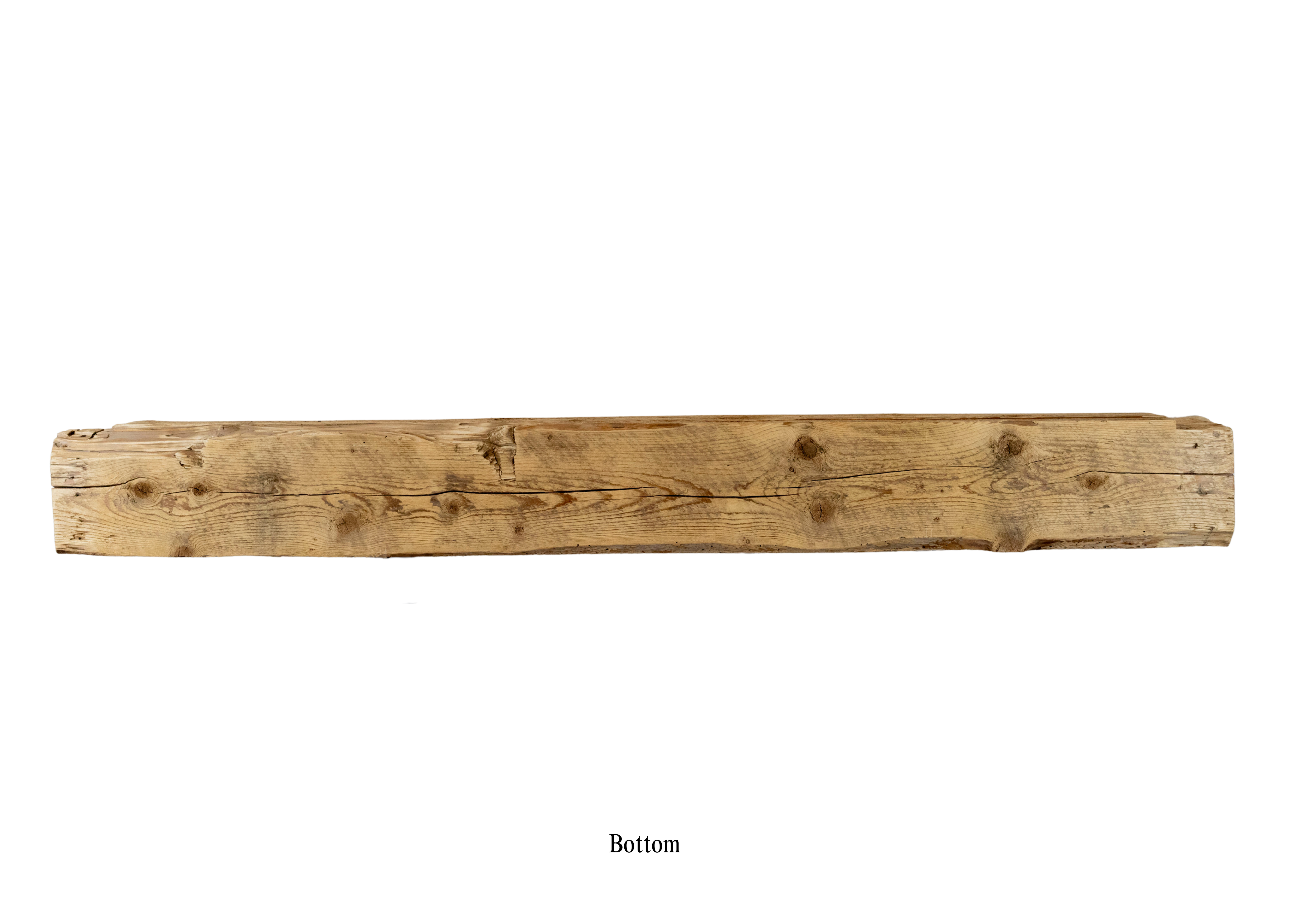 Reclaimed Barnwood Solid Mantel – 11” x 9.875” x 101.125” – SM147