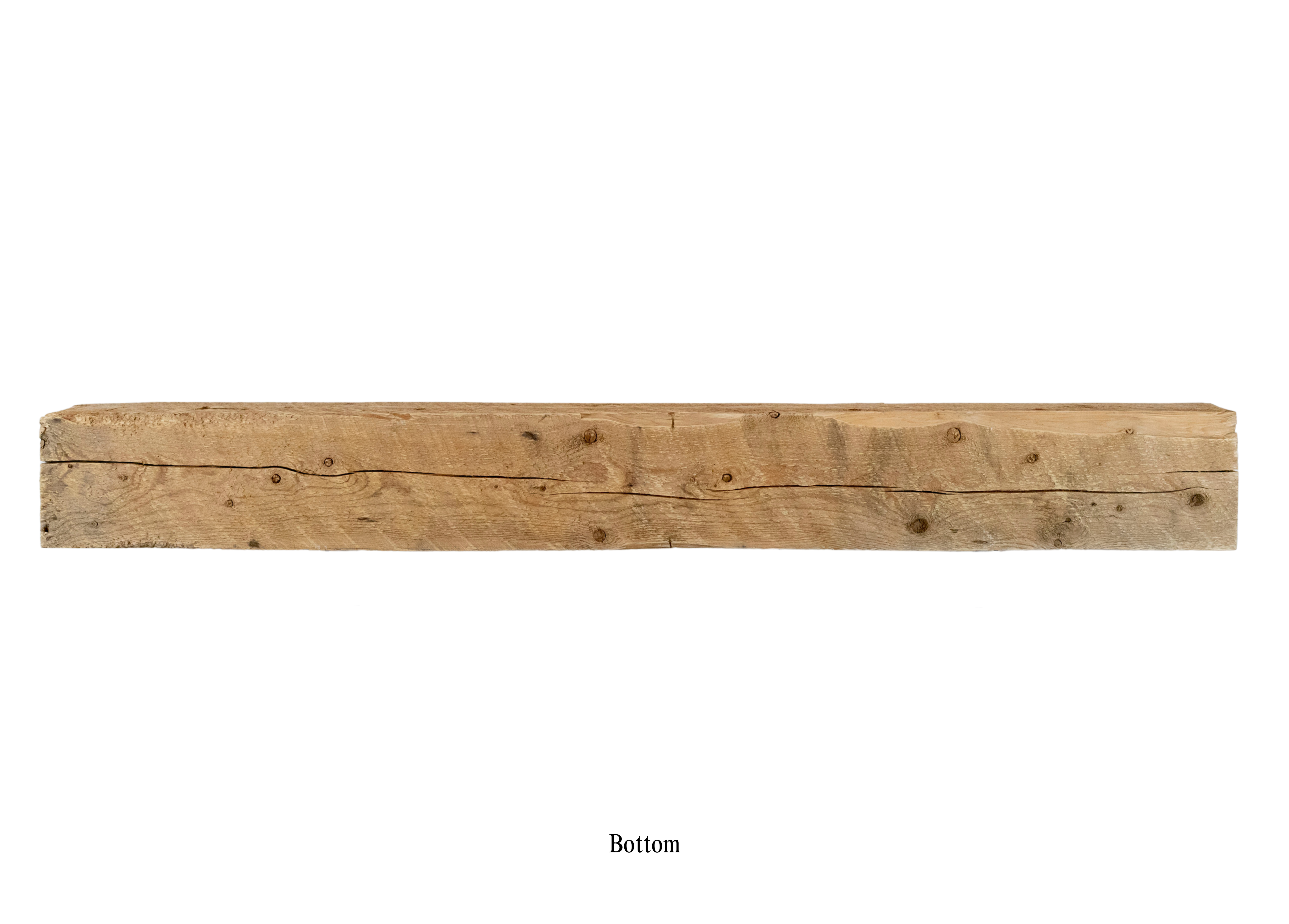 10" D x 8.5" H x 101" L Solid Mantel
