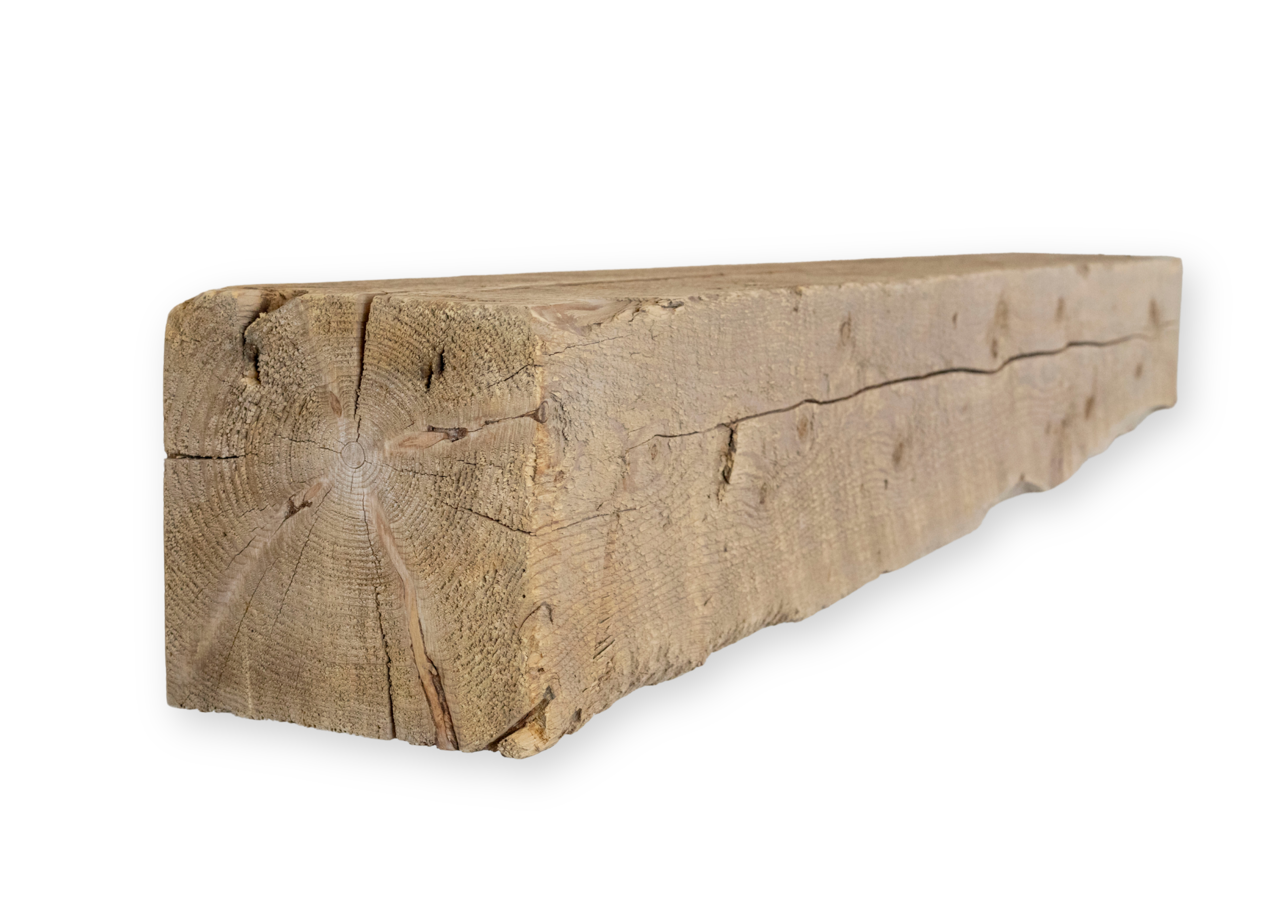 10" D x 8.5" H x 101" L Solid Mantel