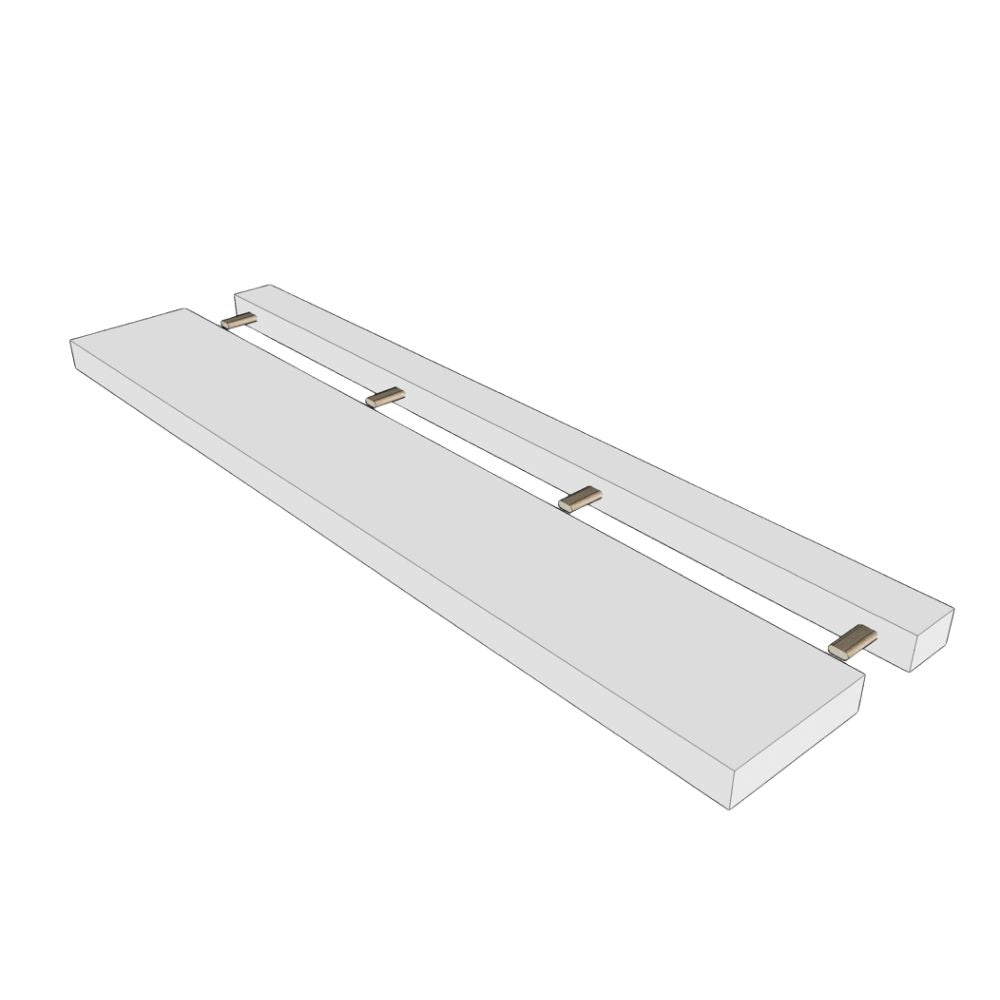 Solid Floating Shelves (Domino System)