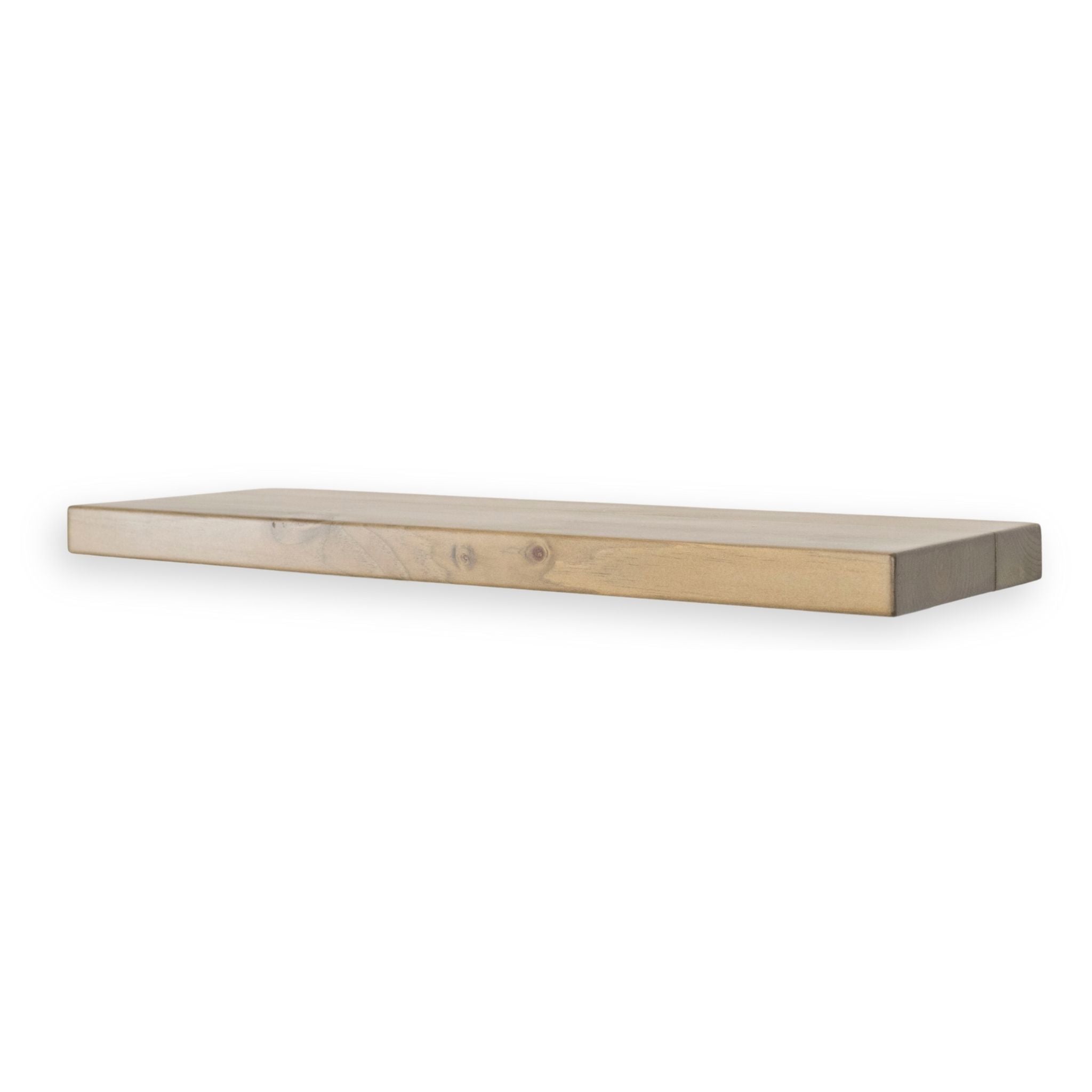 1 3/8" Finished Solid Floating Shelf – Modern