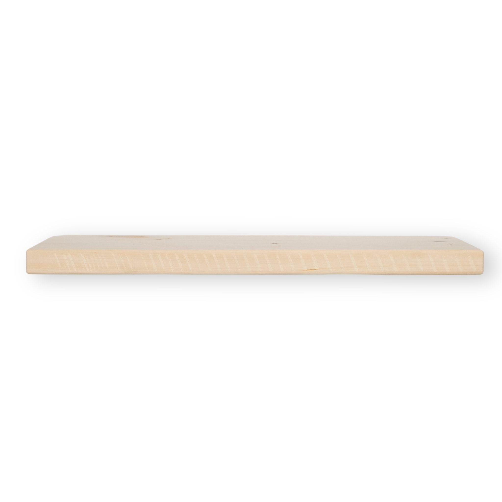 1 3/8" Raw Solid Floating Shelf – Classic