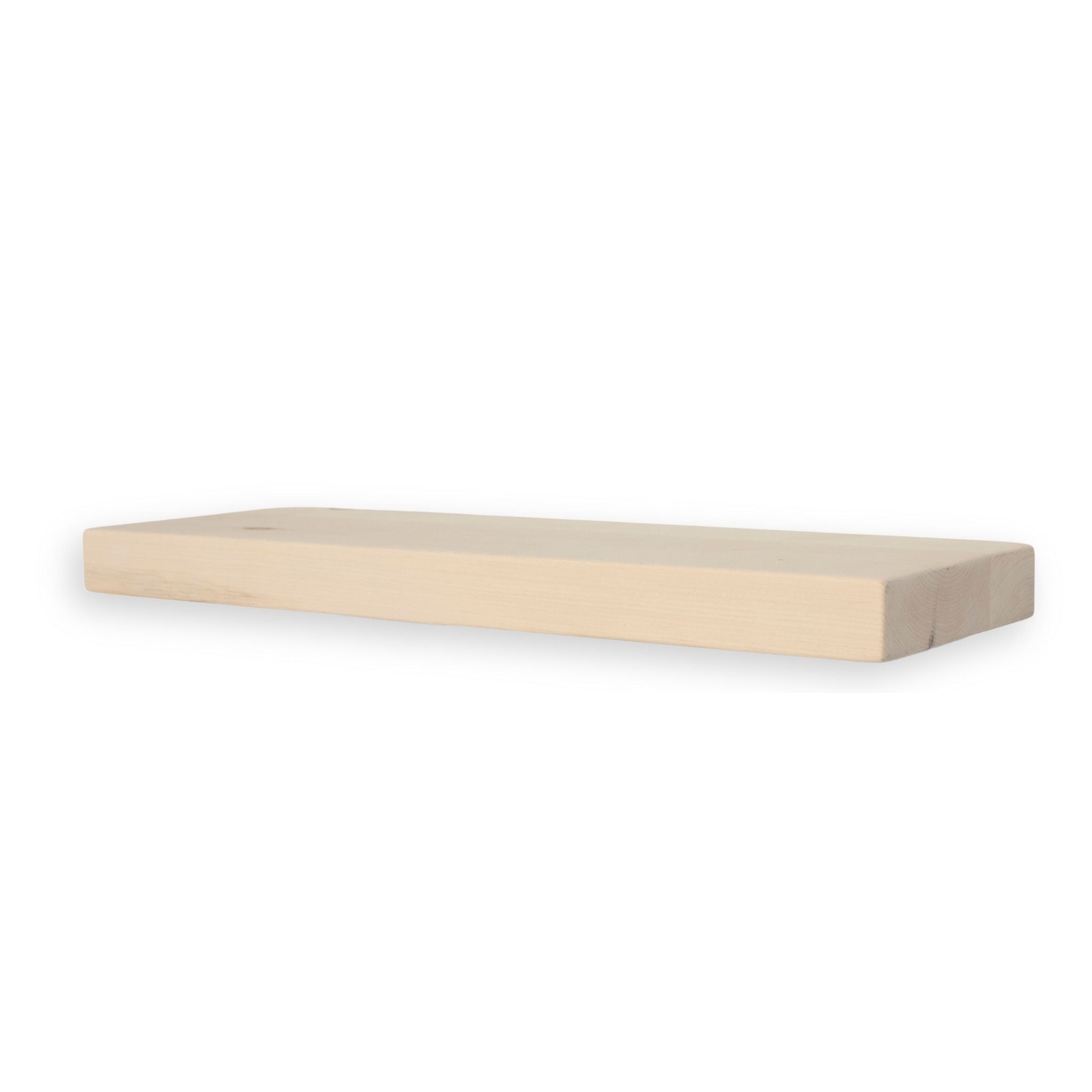 1 3/4" Raw Solid Floating Shelf – Modern