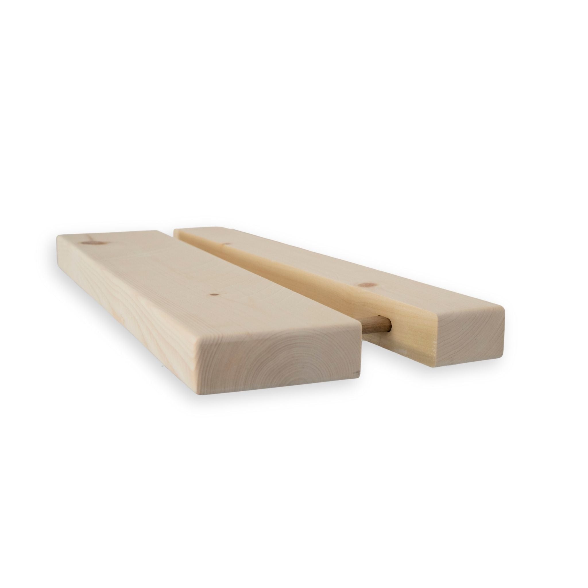 1 3/4" Raw Solid Floating Shelf – Classic