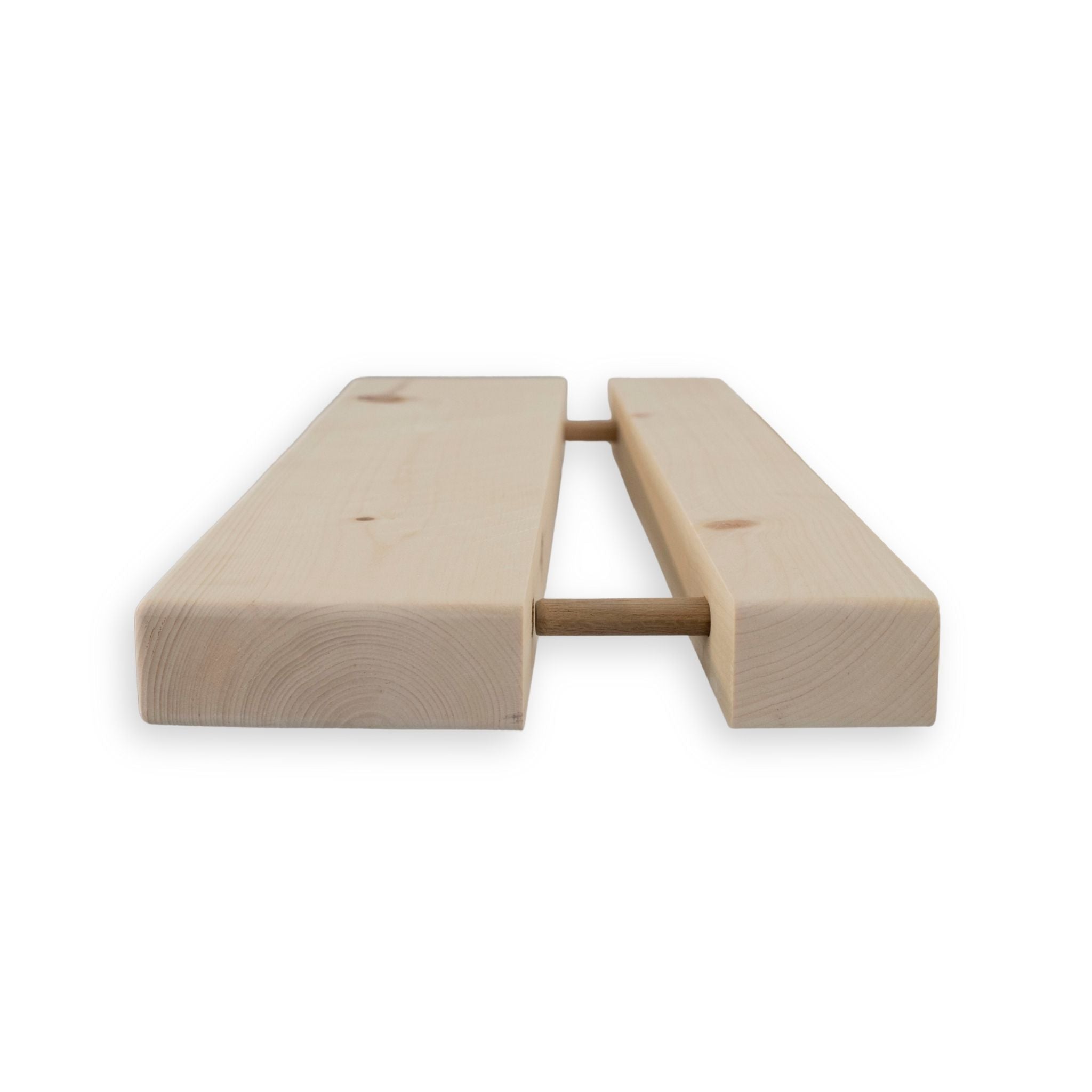 1 3/4" Raw Solid Floating Shelf – Classic