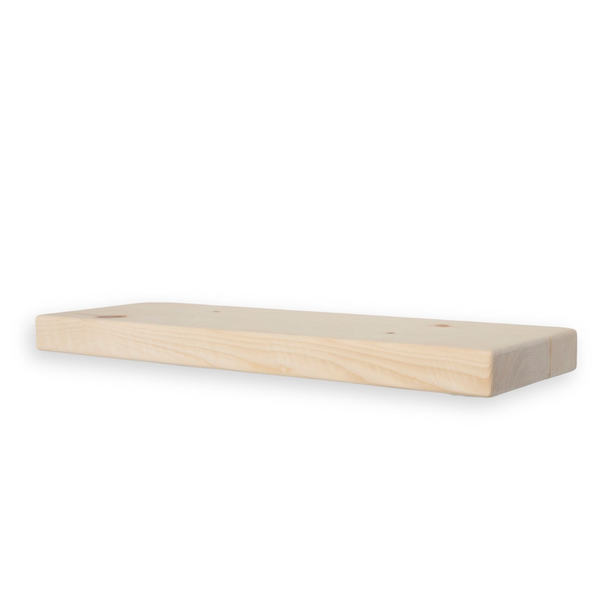 1 3/4" Raw Solid Floating Shelf – Classic